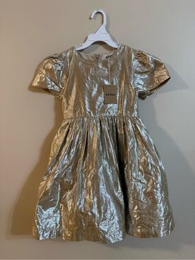 Boden Metallic Dress 7/8 NWT